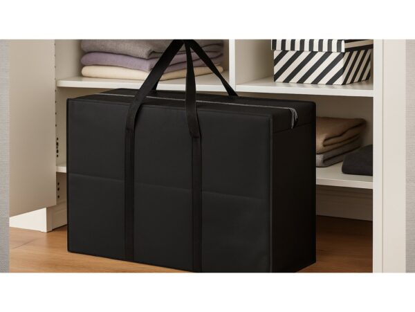 TORBA DO PRZECHOWYWANIA Z WŁÓKNINY 78x55x25cm - czarny