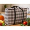 TORBA GOSPODARCZA 68x50x24cm - czerwona kratka