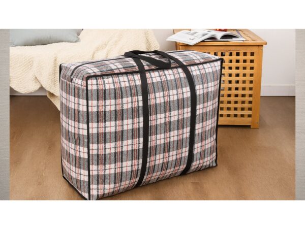TORBA GOSPODARCZA 68x50x24cm - czerwona kratka