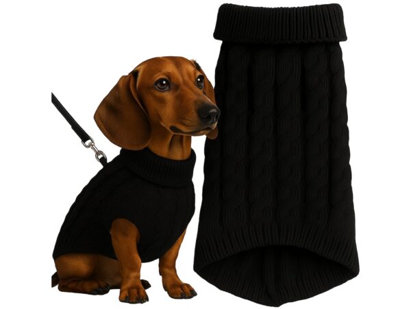 UBRANKO DLA PSA KOTA SWETEREK - czarny L