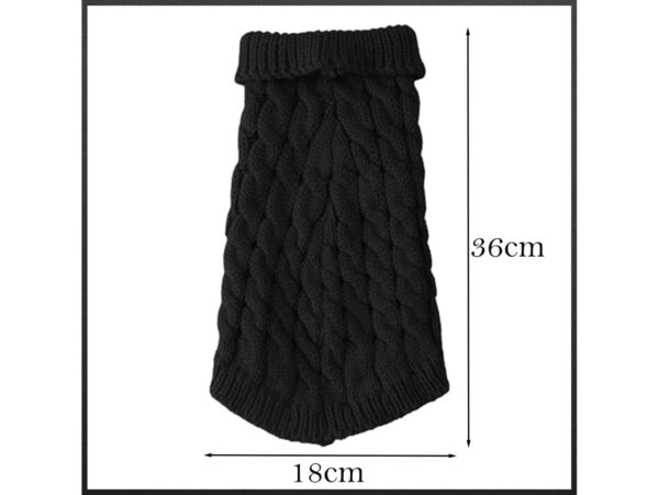 UBRANKO DLA PSA KOTA SWETEREK - czarny L