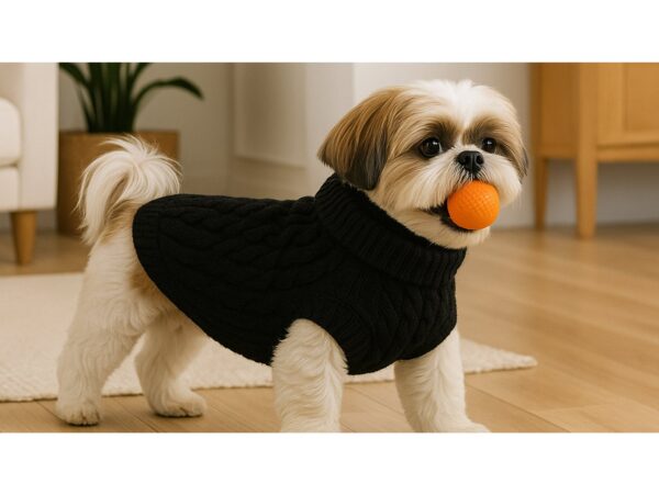 UBRANKO DLA PSA KOTA SWETEREK - czarny L