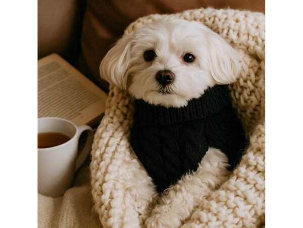 UBRANKO DLA PSA KOTA SWETEREK - czarny L