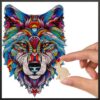 UKŁADANKA DREWNIANA PUZZLE - wilk