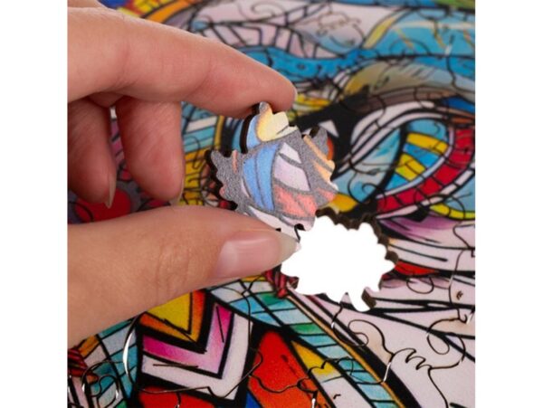 UKŁADANKA DREWNIANA PUZZLE - wilk