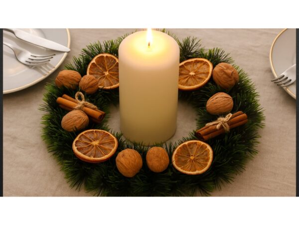 WIANEK OZDOBNY NA DRZWI STROIK 40cm - typ 2