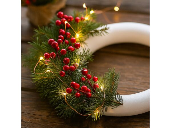 WIANKI KÓŁKA STYROPIANOWE DO ZDOBIENIA STROIK 2SZT