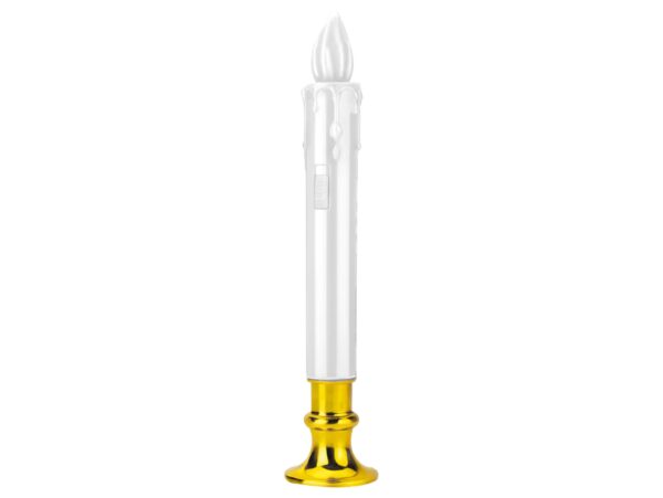 ŚWIECA ŚWIĄTECZNA ŚWIECZKA LED 2SZT - biały i czerwony