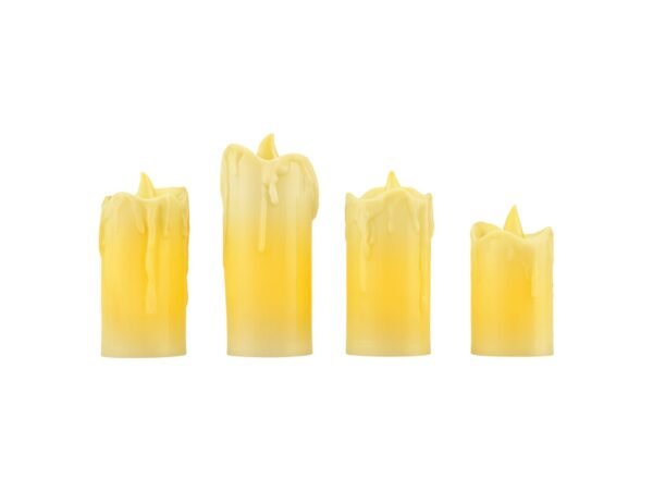 ŚWIECZKA NA BATERIE LED LAMPKA ZESTAW 4SZT