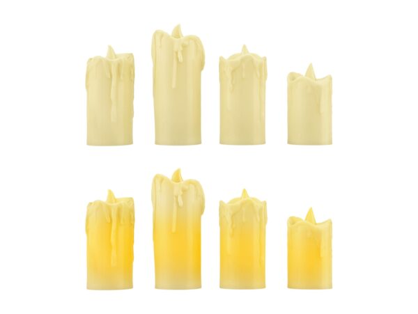ŚWIECZKA NA BATERIE LED LAMPKA ZESTAW 4SZT