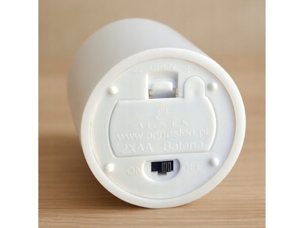 ŚWIECZKA NA BATERIE LED WKŁAD ZNICZ FALA 15cm