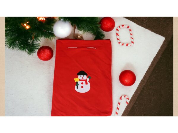 WOREK ŚWIĘTEGO MIKOŁAJA 40x49 - bałwan