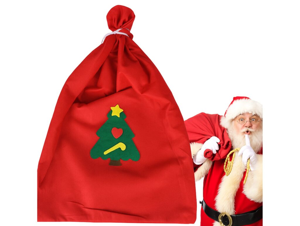 WOREK ŚWIĘTEGO MIKOŁAJA 40x49 - choinka