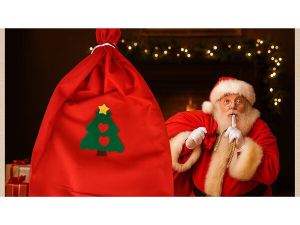 WOREK ŚWIĘTEGO MIKOŁAJA 40x49 - choinka