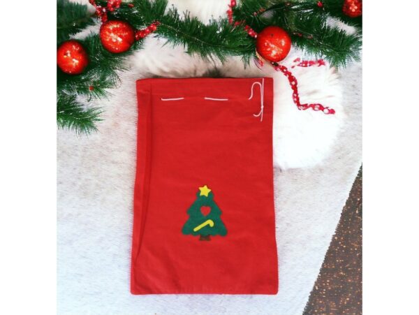 WOREK ŚWIĘTEGO MIKOŁAJA 40x49 - choinka