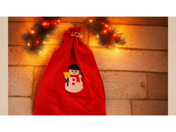 WOREK ŚWIĘTEGO MIKOŁAJA 40x60 - bałwan