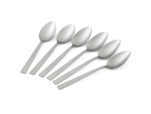 ŁYŻECZKA ŁYŻECZKI KOMPLET 6SZT 14CM - gładki kwadratowy