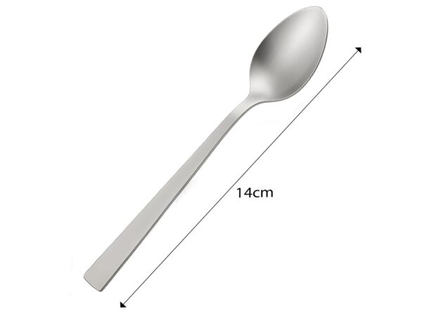 ŁYŻECZKA ŁYŻECZKI KOMPLET 6SZT 14CM - gładki kwadratowy