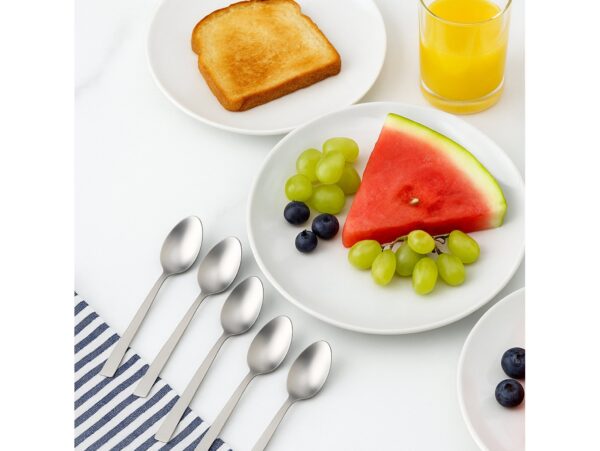 ŁYŻECZKA ŁYŻECZKI KOMPLET 6SZT 14CM - gładki kwadratowy