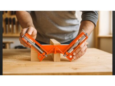 ZACISK ŚCISK STOLARSKI KĄTOWY 8" - pomarańczowy