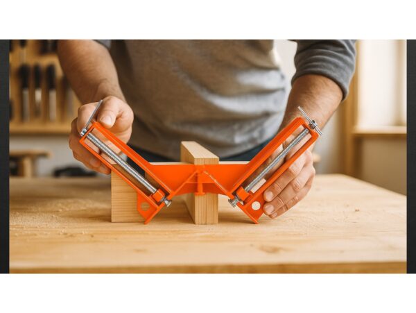 ZACISK ŚCISK STOLARSKI KĄTOWY 8" - pomarańczowy