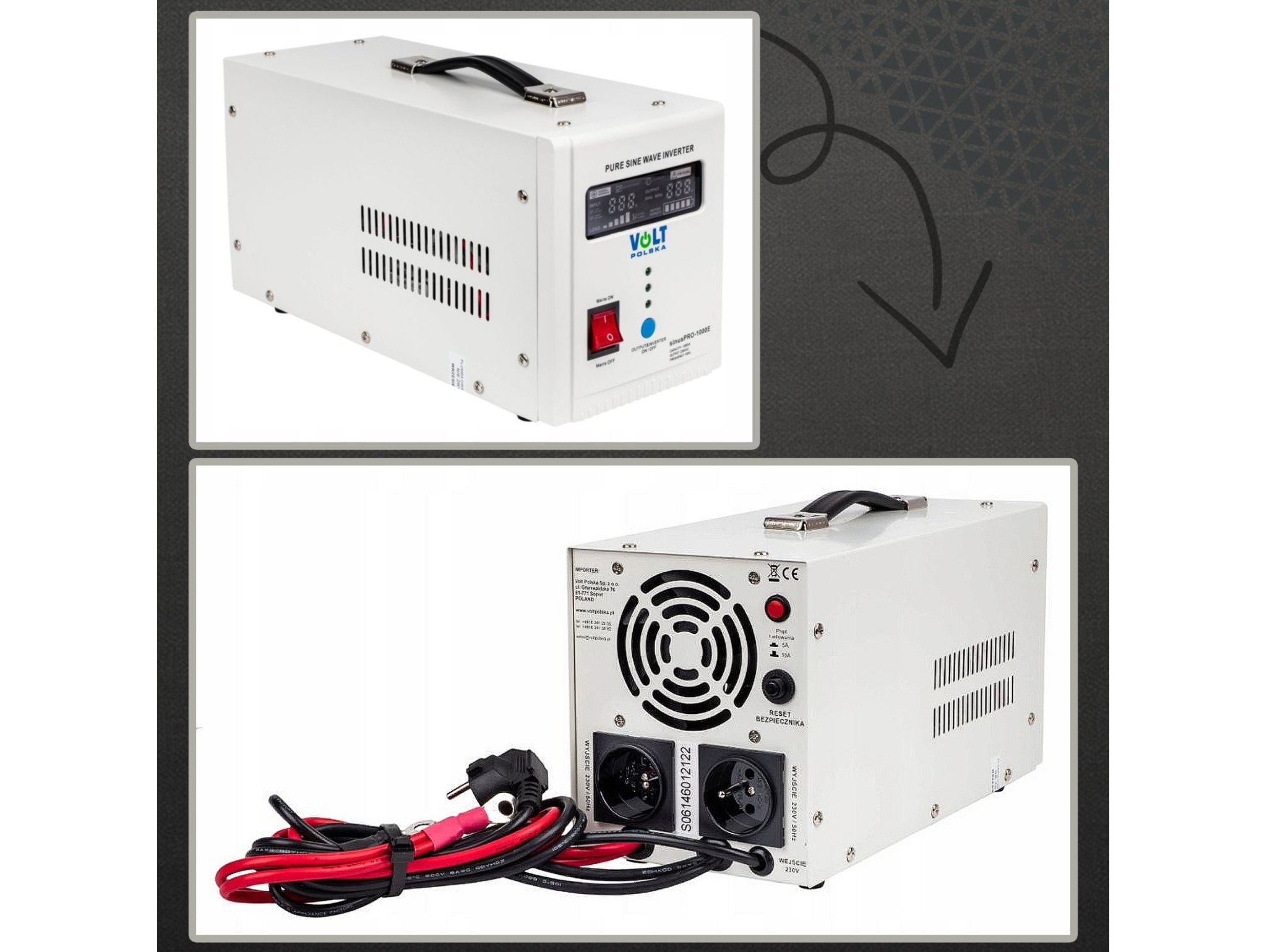 ZASILACZ AWARYJNY UPS PRO 1000VA PIECA CO POMPY