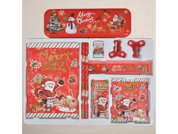 ARTYKUŁY SZKOLNE ŚWIĄTECZNE W PUDEŁKU ZESTAW KREATYWNY