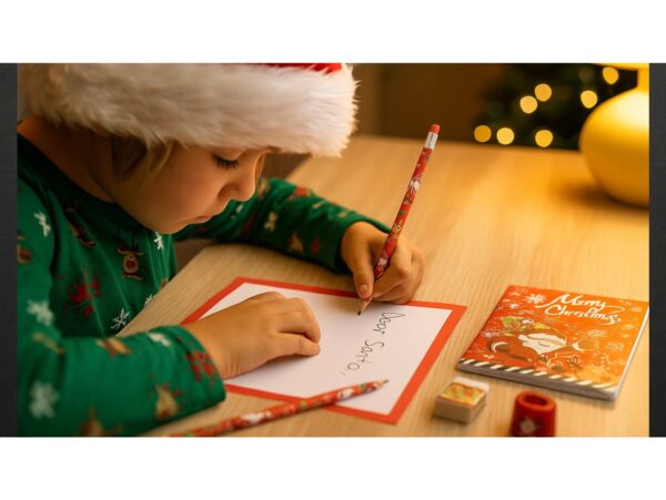 ARTYKUŁY SZKOLNE ŚWIĄTECZNE W PUDEŁKU ZESTAW KREATYWNY