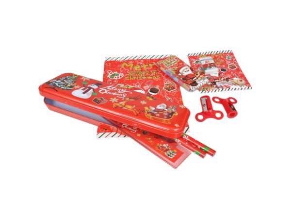 ARTYKUŁY SZKOLNE ŚWIĄTECZNE W PUDEŁKU ZESTAW KREATYWNY