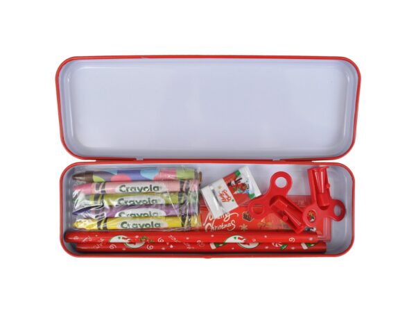 ARTYKUŁY SZKOLNE ŚWIĄTECZNE W PUDEŁKU ZESTAW KREATYWNY