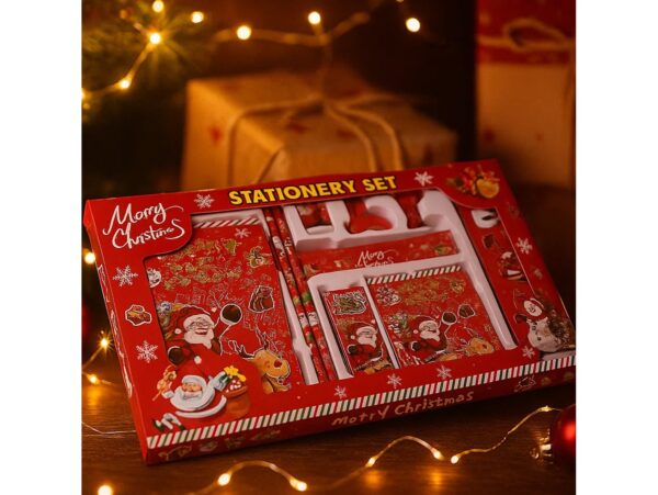 ARTYKUŁY SZKOLNE ŚWIĄTECZNE W PUDEŁKU ZESTAW KREATYWNY