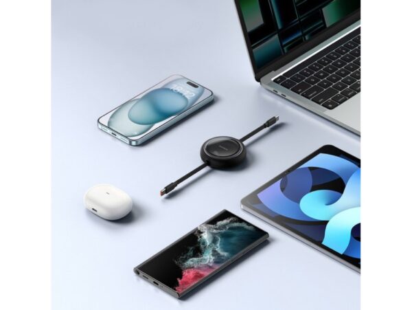 BASEUS KABEL Z REGULACJĄ DŁUGOŚCI USB-C TYPE-C POWER DELIVERY 100W 1M