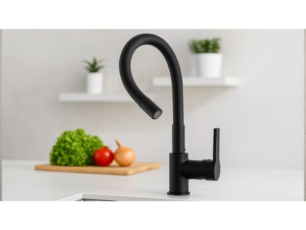 BATERIA KUCHENNA ZLEWOZMYWAKOWA GIĘTKA ELASTYCZNA KRAN 360°