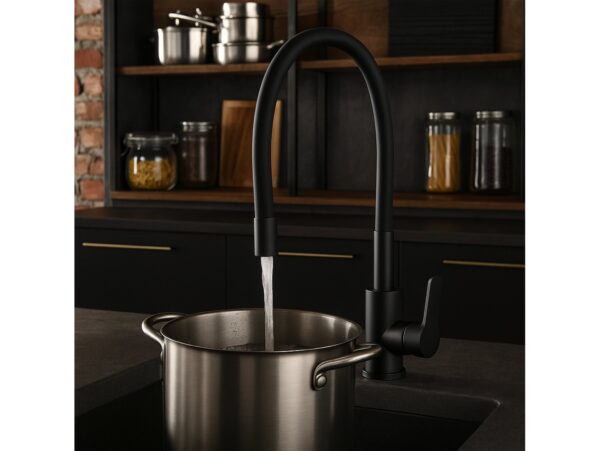 BATERIA KUCHENNA ZLEWOZMYWAKOWA GIĘTKA ELASTYCZNA KRAN 360°