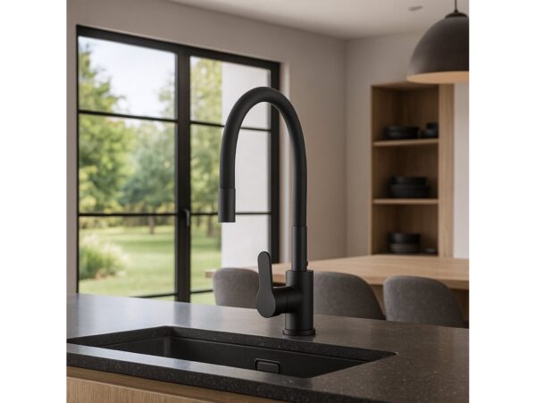 BATERIA KUCHENNA ZLEWOZMYWAKOWA GIĘTKA ELASTYCZNA KRAN 360°