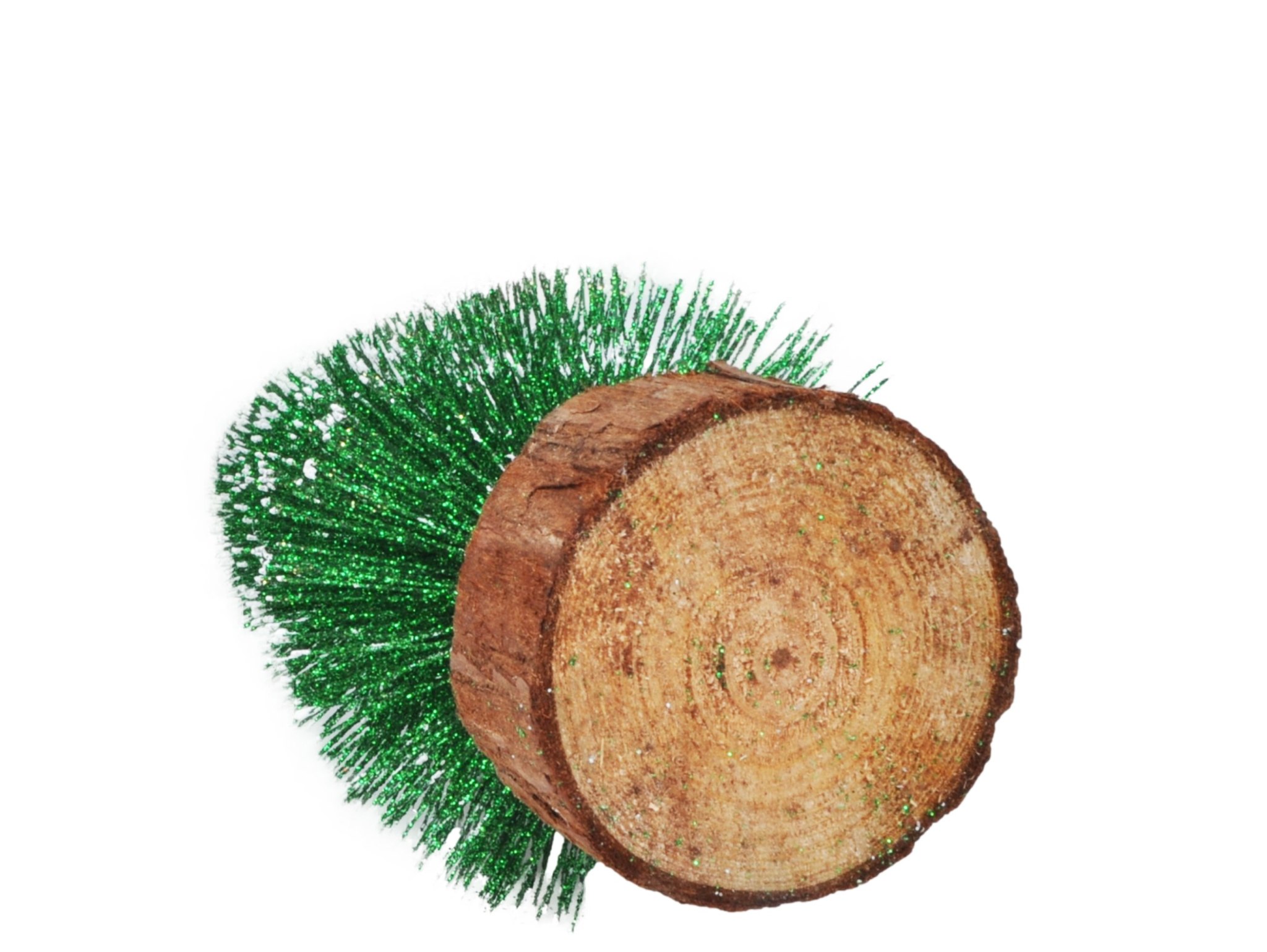 CHOINKA Z BROKATEM 20CM 10SZT