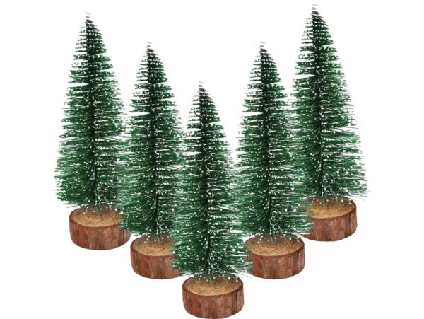 CHOINKA Z BROKATEM 20CM 5SZT