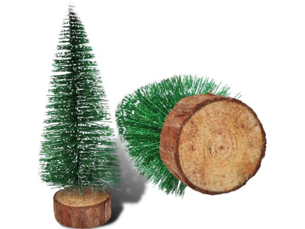 CHOINKA Z BROKATEM 20CM 5SZT