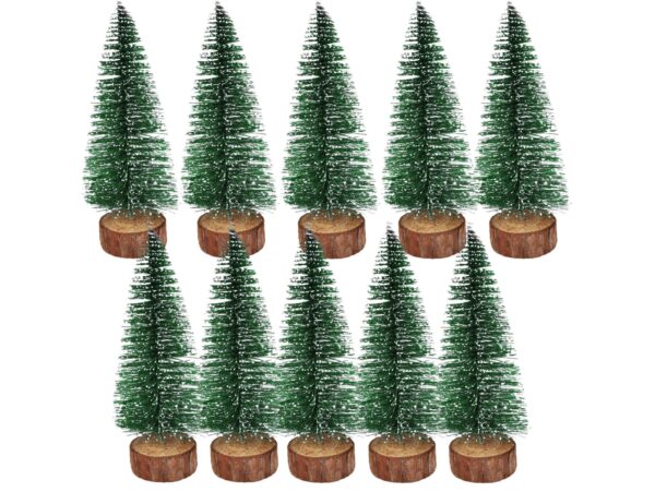 CHOINKA Z BROKATEM 20CM 5SZT