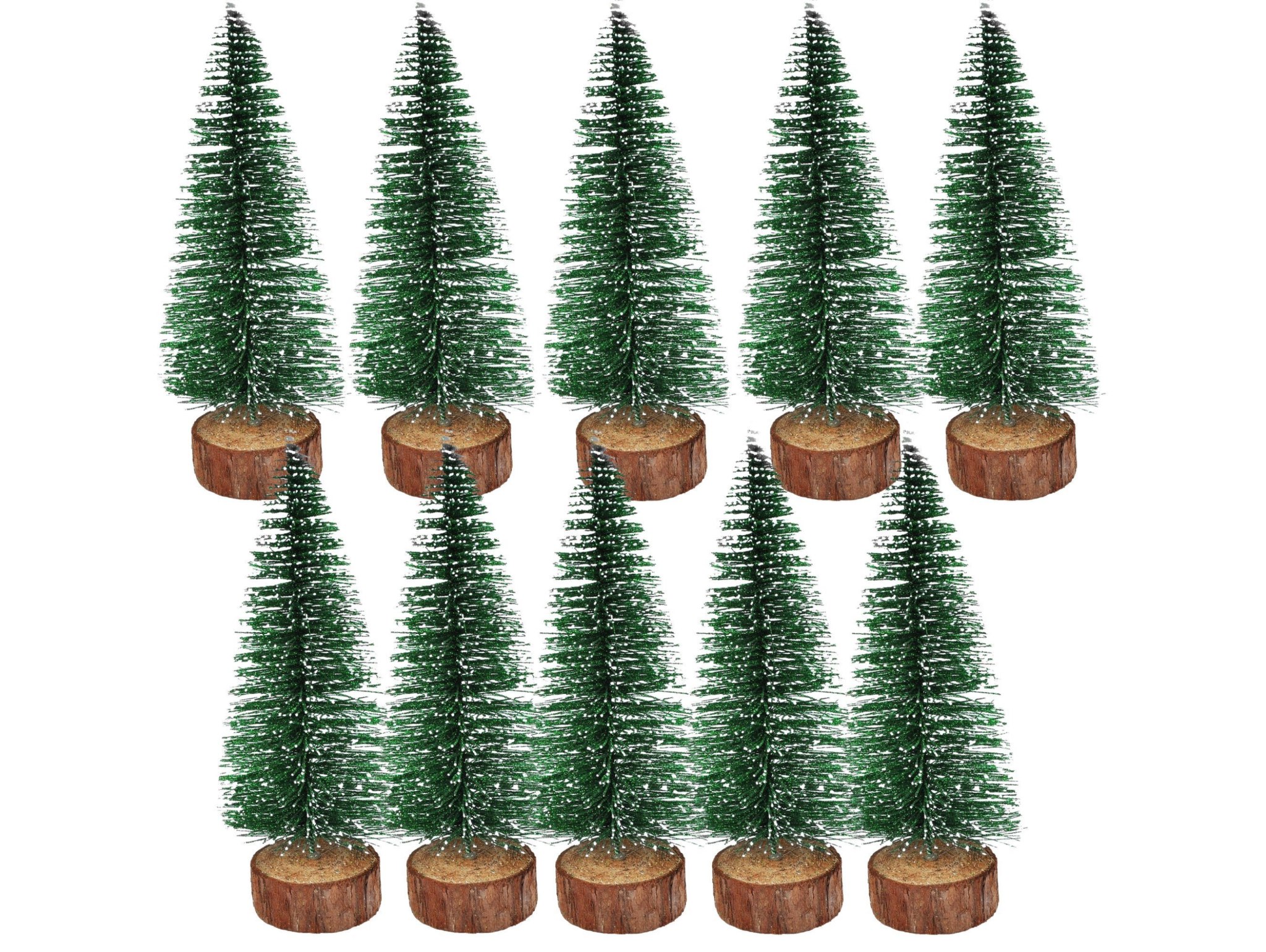 CHOINKA Z BROKATEM 20CM 5SZT