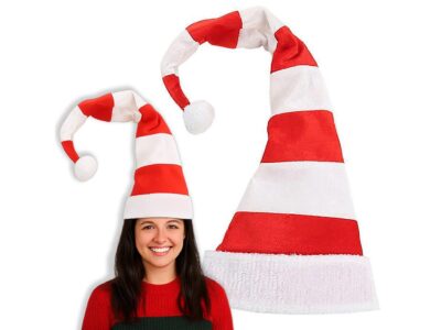 CZAPKA MIKOŁAJA ELFA ŚWIĄTECZNA DRUT 90x30