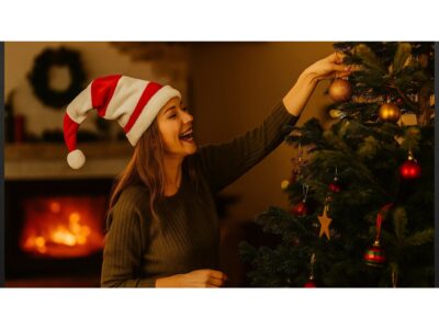 CZAPKA MIKOŁAJA ELFA ŚWIĄTECZNA DRUT 90x30