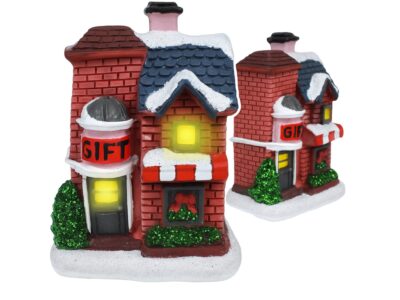 DOMEK LED DEKORACJA ŚWIĄTECZNA - domek 8x5,5x5cm