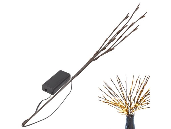 DRZEWKO ŚWIĄTECZNE LED 70cm 20LED - ciepły biały