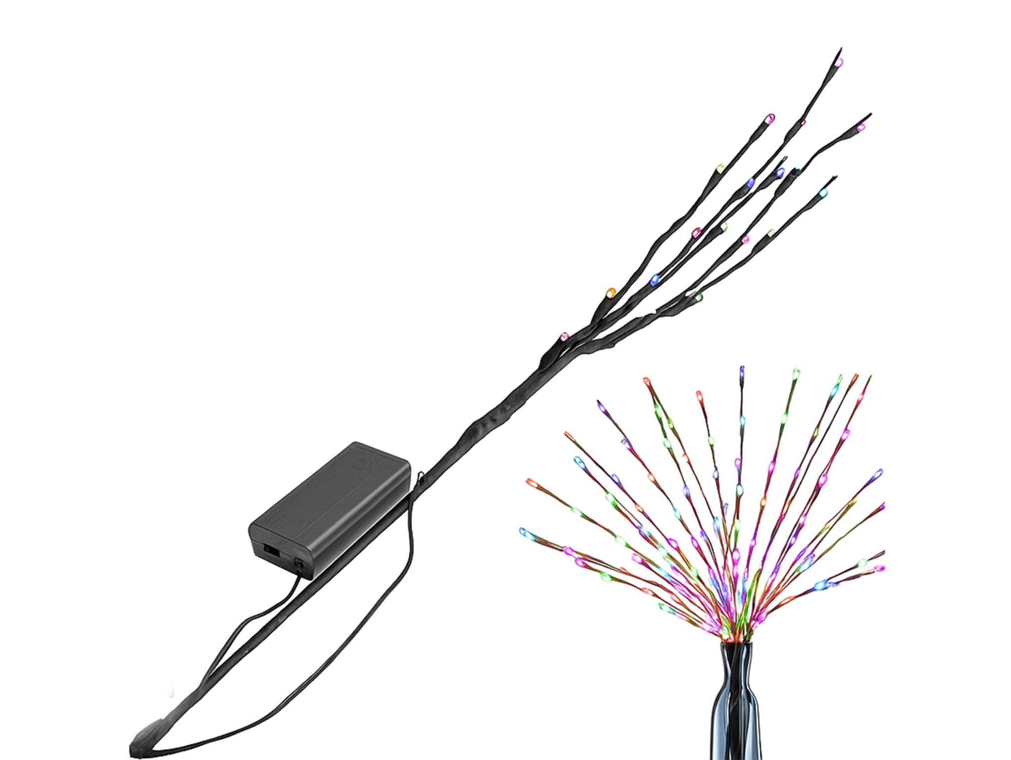 DRZEWKO ŚWIĄTECZNE LED 70cm 20LED - zimny biały