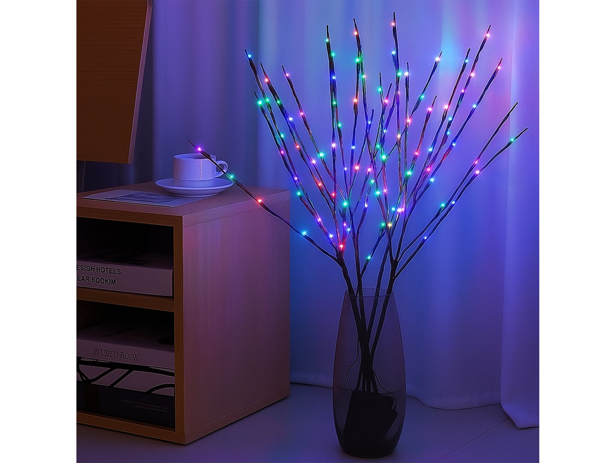 DRZEWKO ŚWIĄTECZNE LED 70cm 20LED - zimny biały