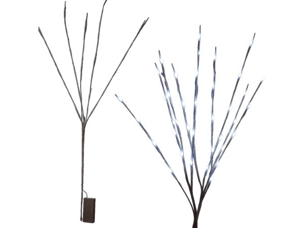 DRZEWKO ŚWIĄTECZNE LED 70cm 20LED - zimny biały