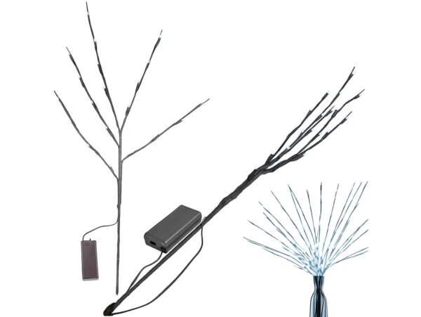 DRZEWKO ŚWIĄTECZNE LED 70cm 20LED - zimny biały