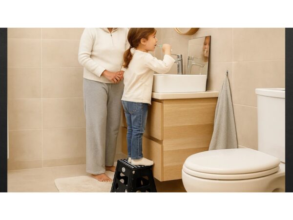 EASYFORM TABORET STOŁEK SKŁADANY 39CM - czarny