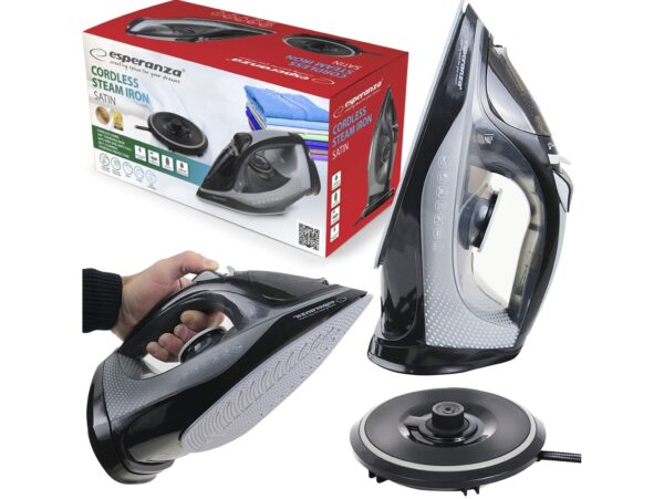 ESPERANZA ŻELAZKO PAROWE BEZPRZEWODOWE SATIN CERAMIC